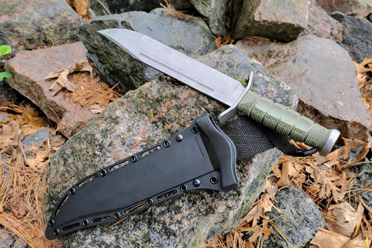Generico TEERMA XP3 Forgiatura integrata fixed blade Coltello multiuso, Utilizzato principalmente per campeggio, caccia, pesca, esplorazione della giungla, escursionismo