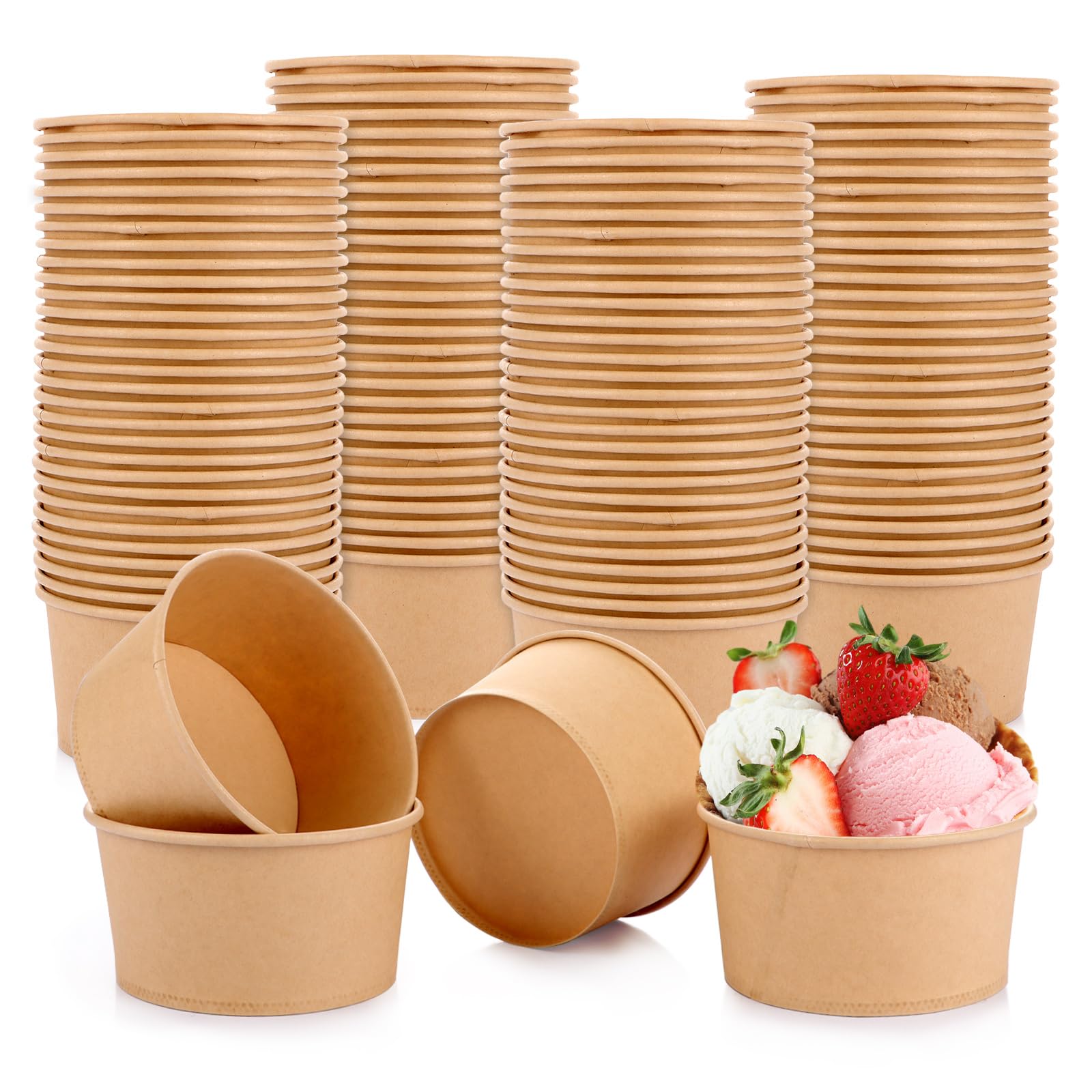 Gobelets en papier 450ml WOPPLXY pour éviter les fuites de soupes