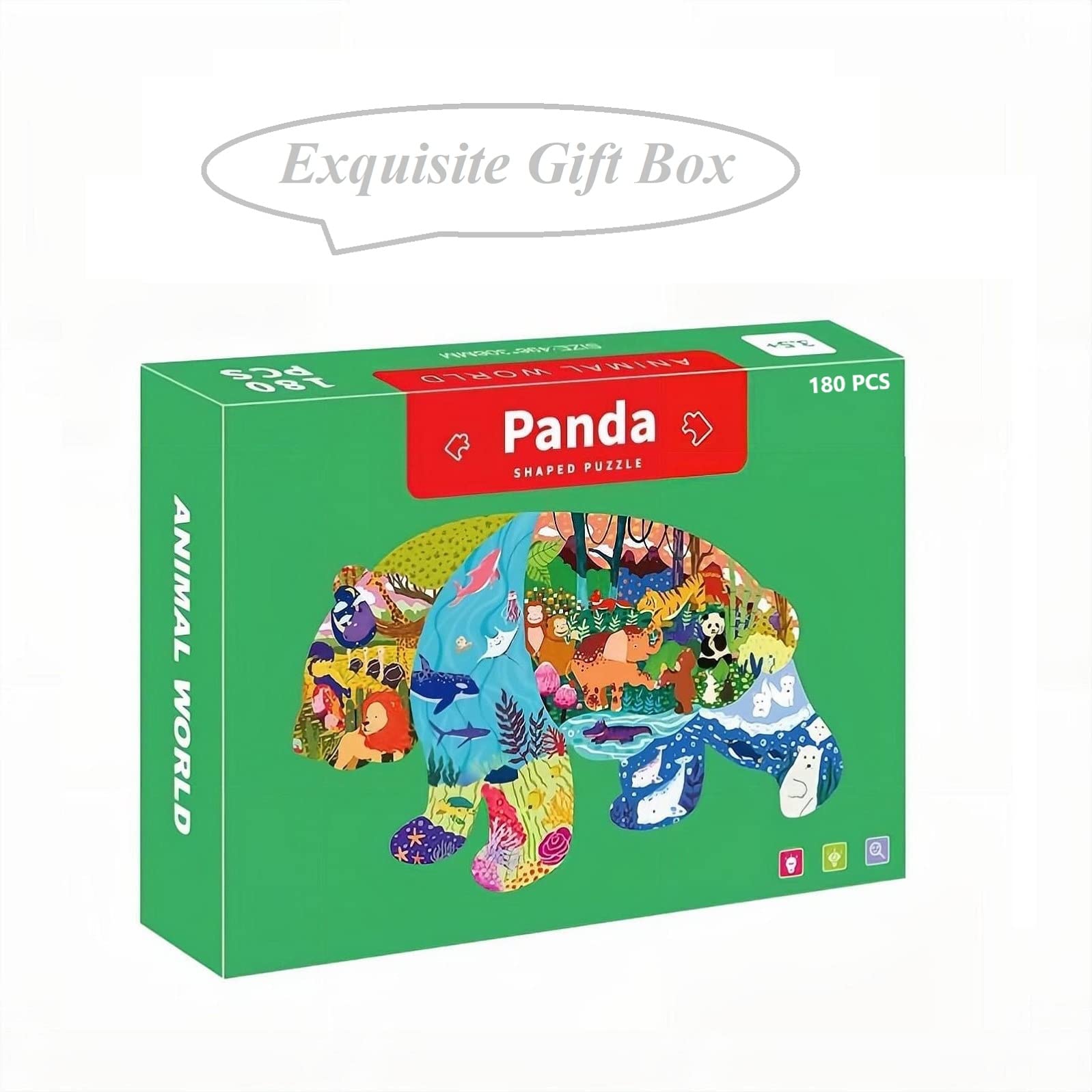 ぱんだ　07、39A、53、59、67、78 Amazon.com: Puzzles for Kids Ages 4-8, 180 Piece Panda