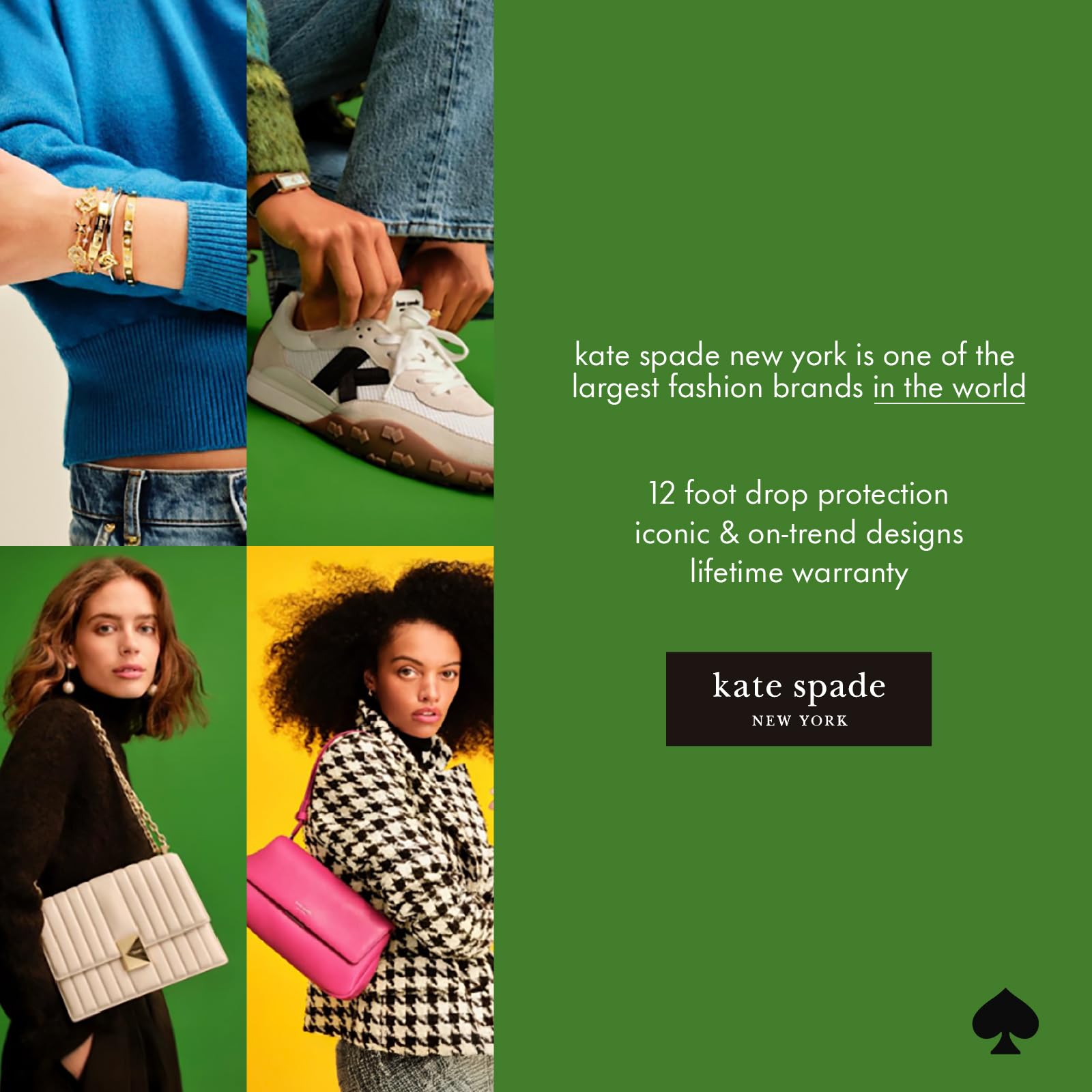 kate spade new york Etui na telefon Samsung Galaxy S26 Ultra - [ładowanie magnetyczne i bezprzewodowe] - designerskie etui na telefon - kwietnik niebieskie kamienie