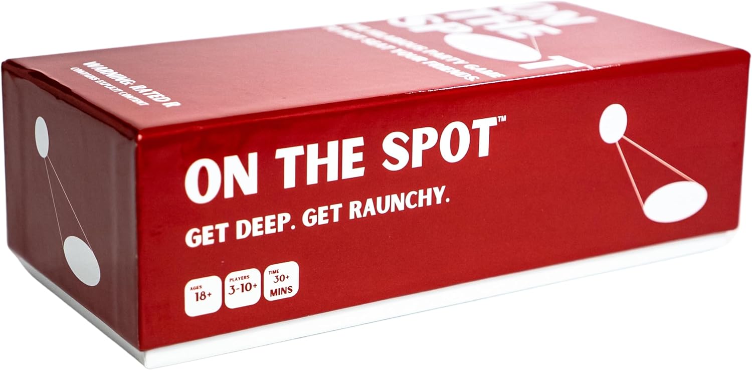 On The Spot: The Hilarious Party Game to Hot Seat Your Friends | 500 Deep & Raunchy Cards | Perfect for Bachelorette, College, & House Parties | Ages 18+