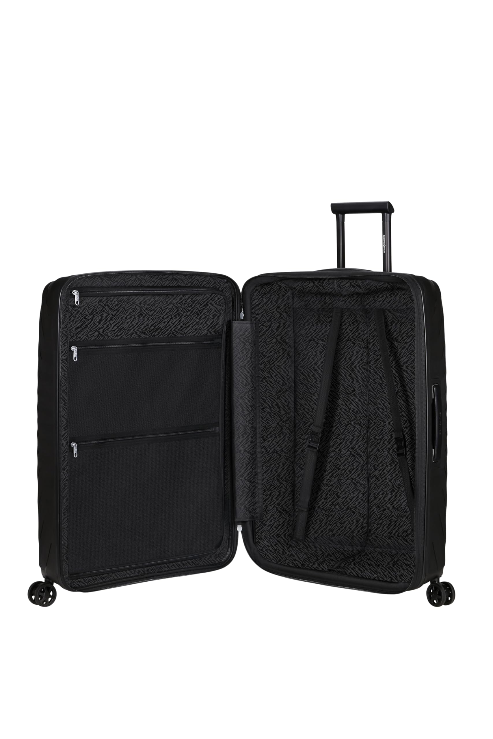Samsonite Neo Flux - Spinner L, Valigia espandibile, 75 cm, 109/121 L, Nero (Black)