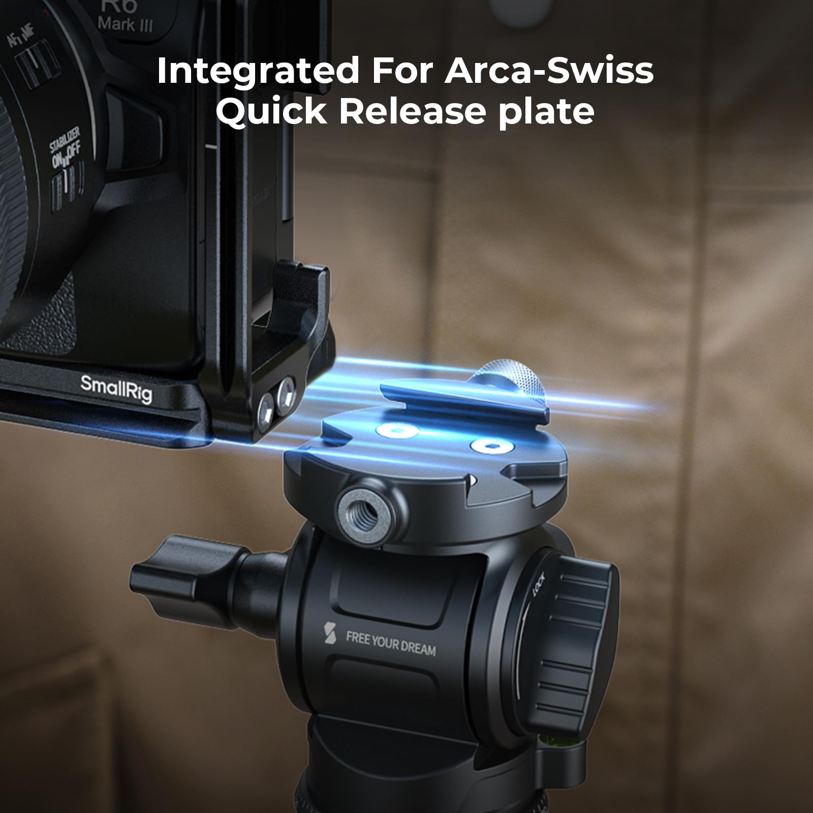 SMALLRIG Piastra di montaggio a L con slot AirTag per Canon EOS R6 Mark III / R6 Mark II 5962