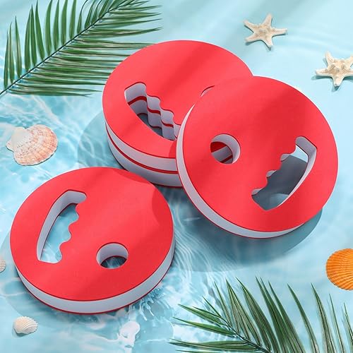 Miniatura 3 de Juego de 4 discos de ejercicio acuático para piscina, juego de ejercicios de espuma EVA, equipo aeróbico de agua para adultos, resistencia de