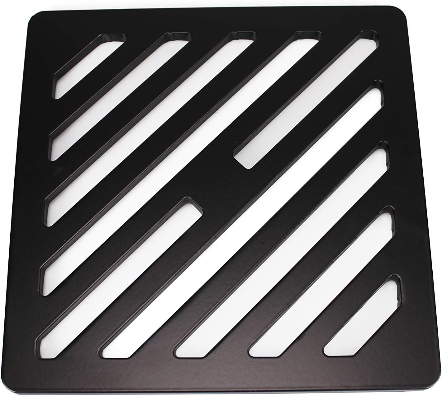 175mm 17.5cm Square Solid Metal Steel Gully Grid Heavy Duty Drain Cover Grate Like cast Iron, Stronger