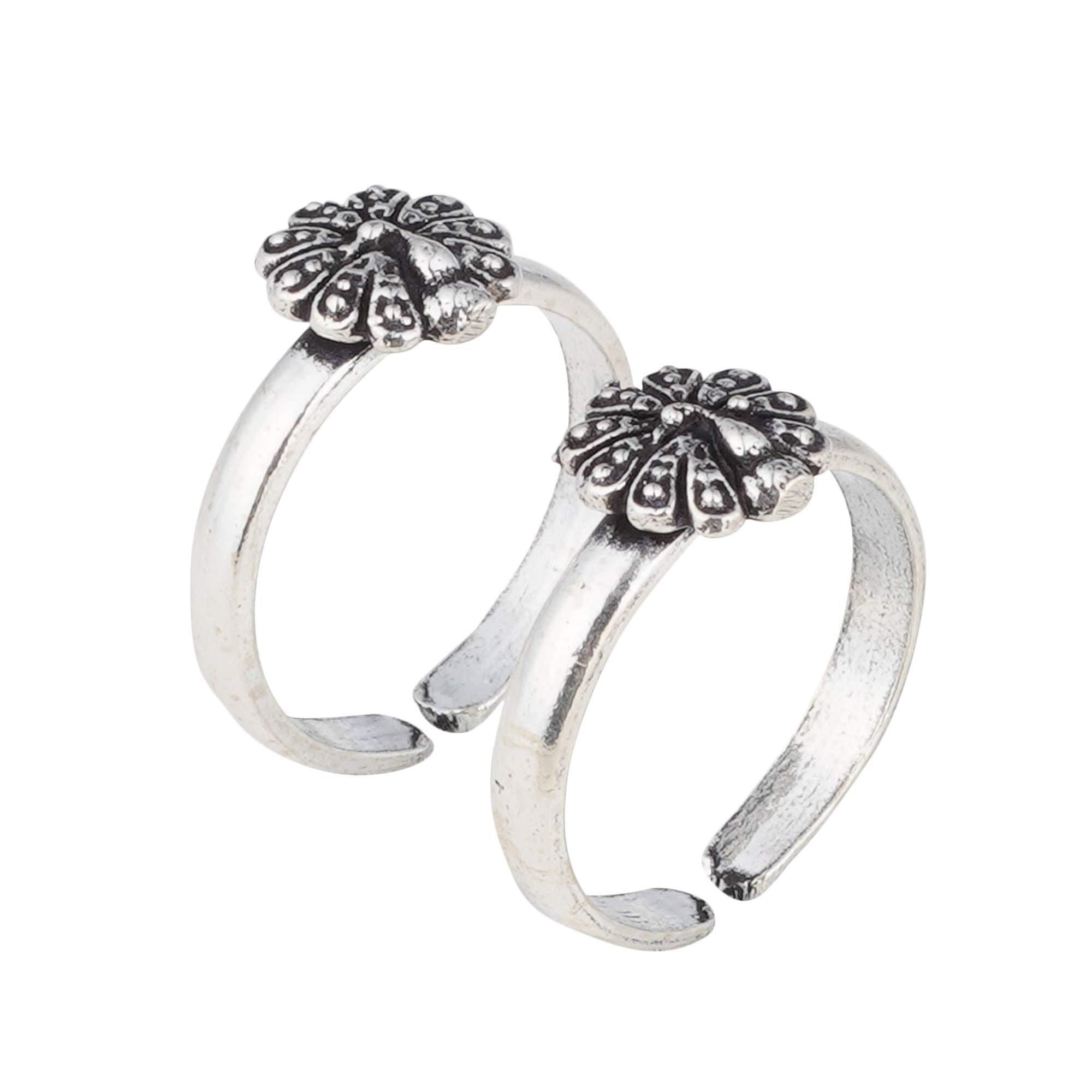 DHRUVS COLLECTION Exclusive 925 Pure Sterling Silver Oxidized Toe Ring (Thai Trend) For Girls And Women (Bichhiya) (B08VD7LV43) Amazon Price History, Amazon Price Tracker