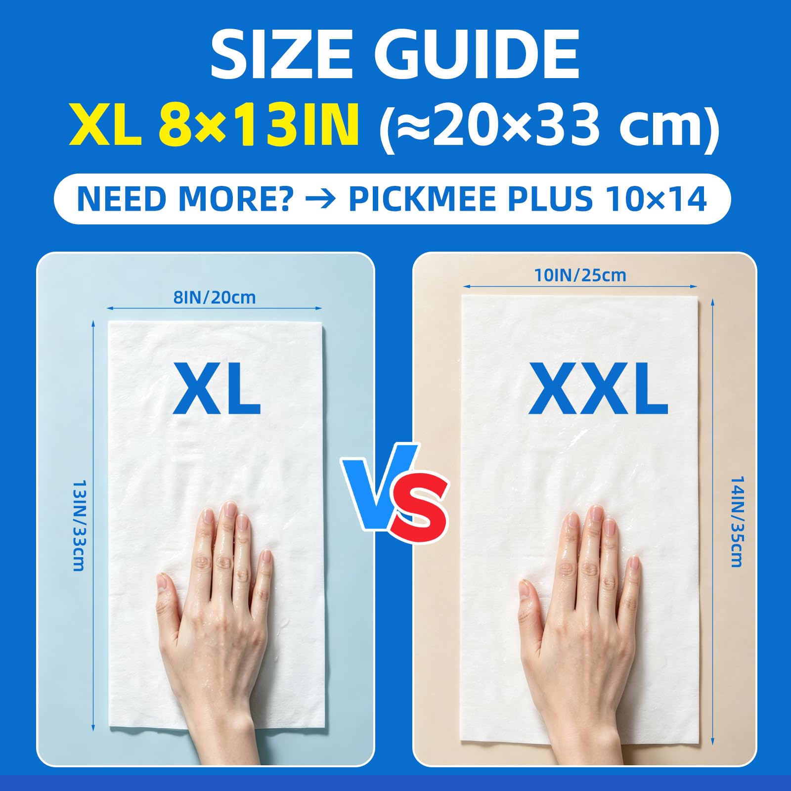 Feuchttücher Erwachsene extra dick 20x33 cm, 9er Pack 540 Stück