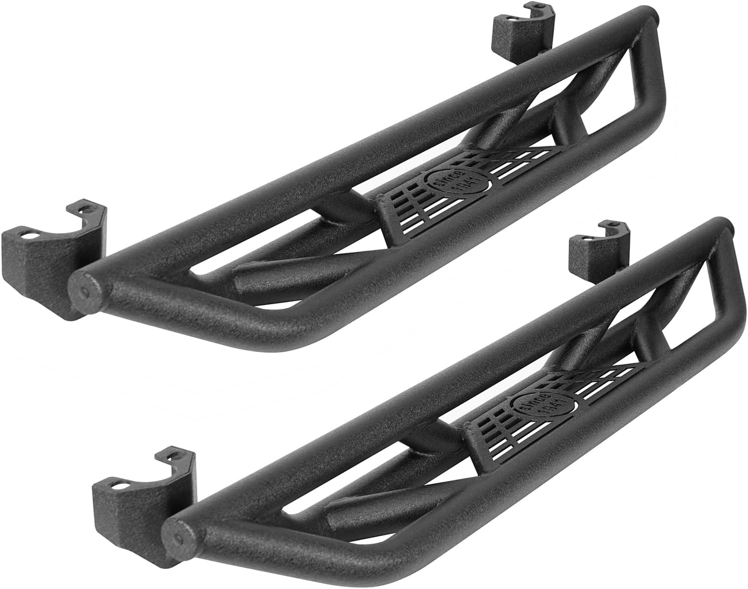 Hooke Road Wrangler JK Running Boards 2 Doors, 5.58 Drop Side Step Rails Nerf Bars for 2007-2018 Jeep Wrangler JK 2-Door