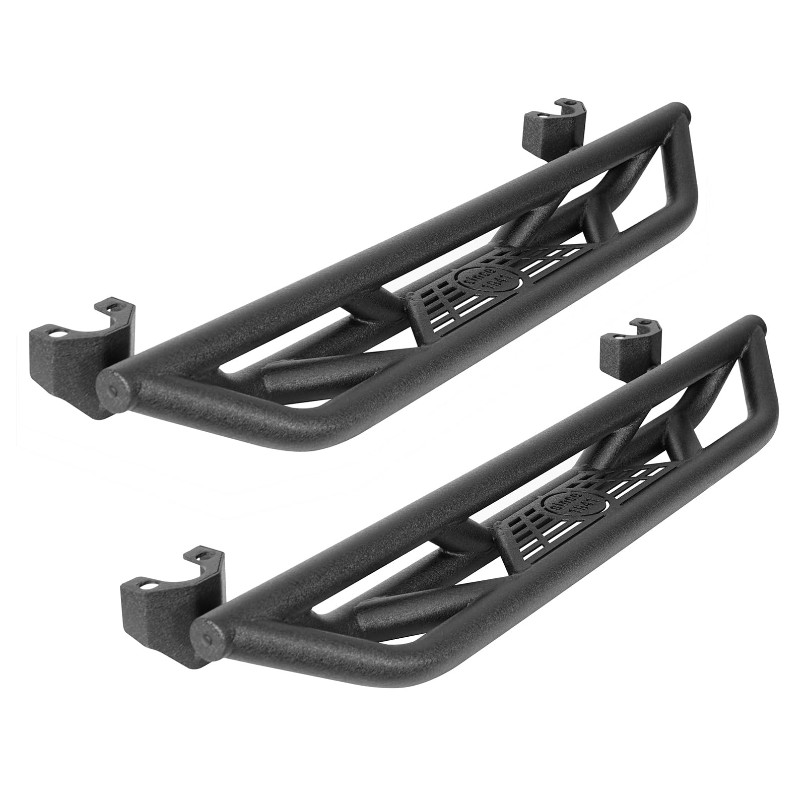 Hooke Road Wrangler JK Running Boards 2 Doors, 5.58" Drop Side Step Rails Nerf Bars for 2007-2018 Jeep Wrangler JK 2-Door