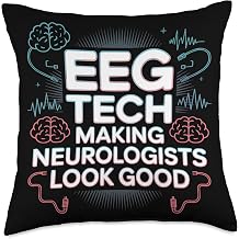 EEG Technologist Job Electroencephalographic Technician Throw Pillow