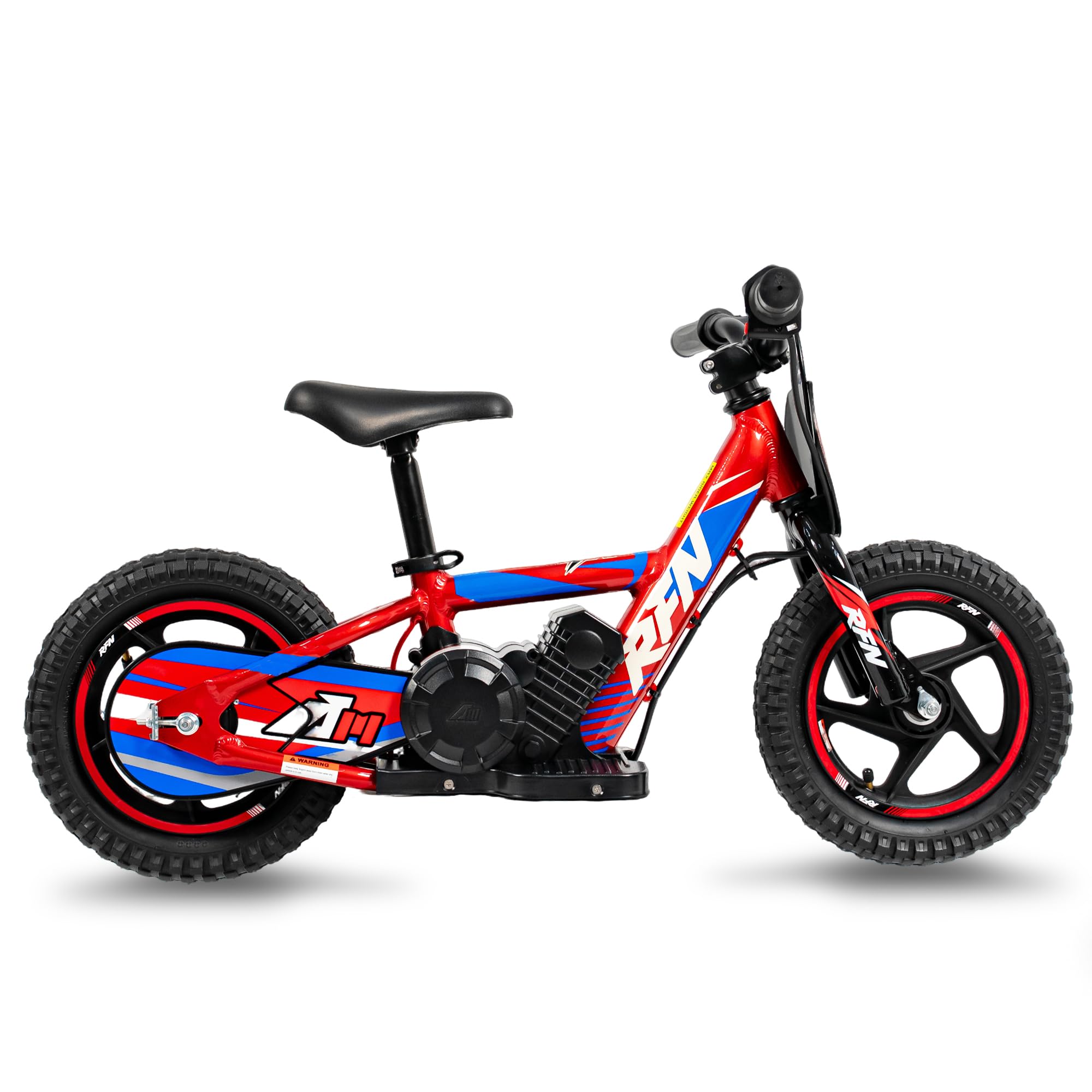 RFN 12" Kids Electric Dirt Bike, 170W Peak Power Electric Balance Bike with 24V 2.6Ah Battery, 12" Off-Road Tires, Lightweight Aluminum Frame, Ages 3-6