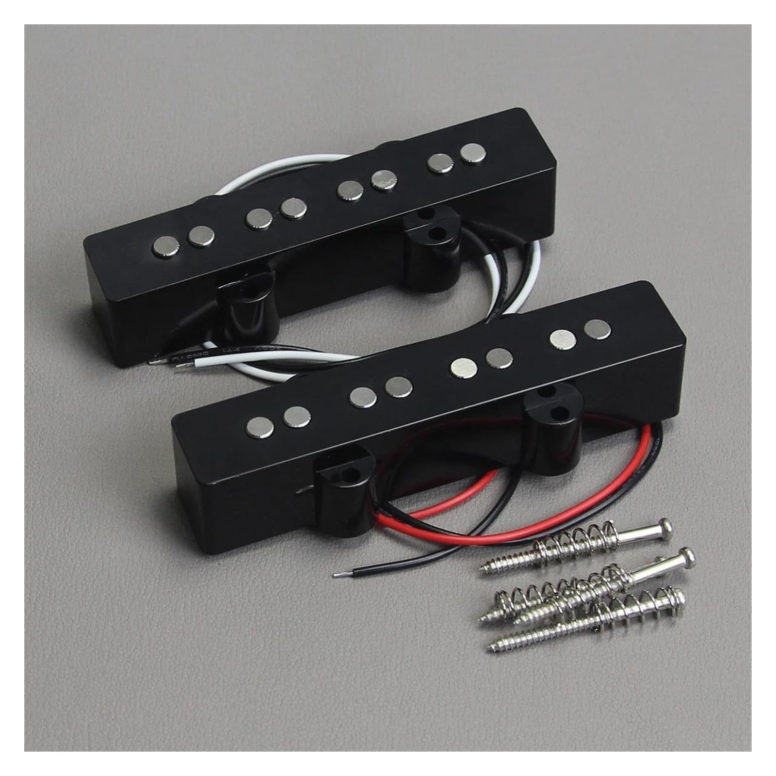Kit Pickup Aperto Per Posizioni Manico E Ponte Nero Adatto Per Chitarre Acustiche Basso A 4 Corde