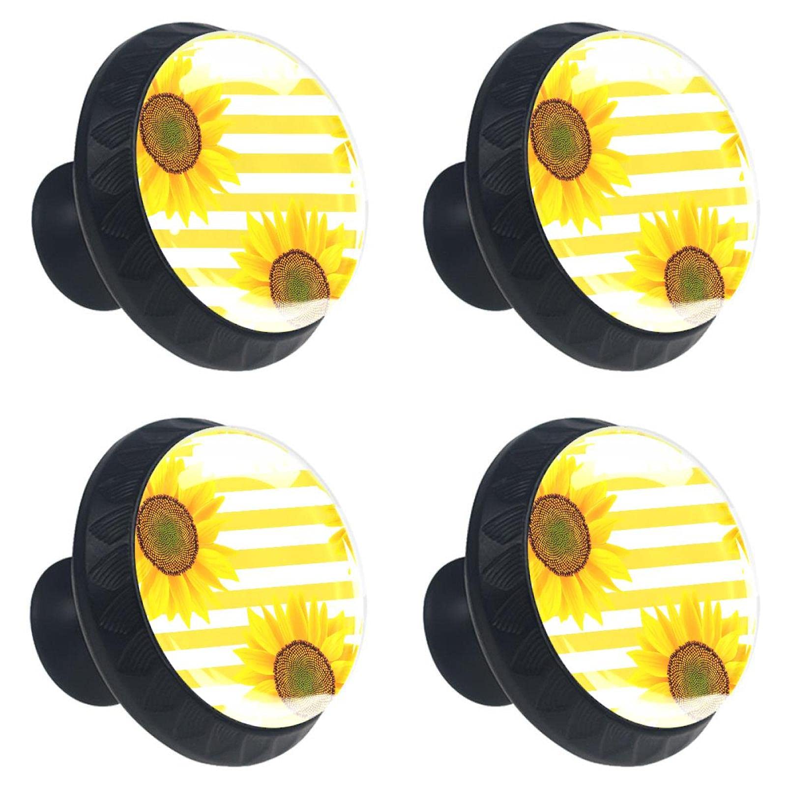 Boutons de tiroir en cristal 30 mm haut de gamme motif floral