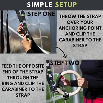 Gymnastic Rings with Adjustable Straps, 1.1 Olympic Rings, Calisthenics Rings Equipment, Gym Rings with Straps for Home Workout, Outdoor Exercise Rings, Crossfit Pull Up Row Dip Ring Training