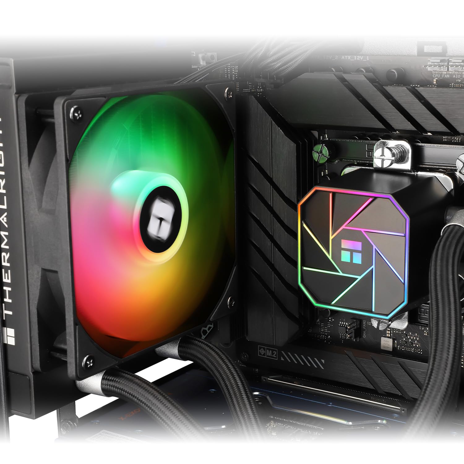 Thermalright TR AQUA ELITE 120 V3 Aio CPU Cooler 120 Series Liquid Cooling ARGB-PWM,for Intel LGA115X/1200/2011/1700/1851,AMD: AM4/AM5,Aio PC Cooling - 4