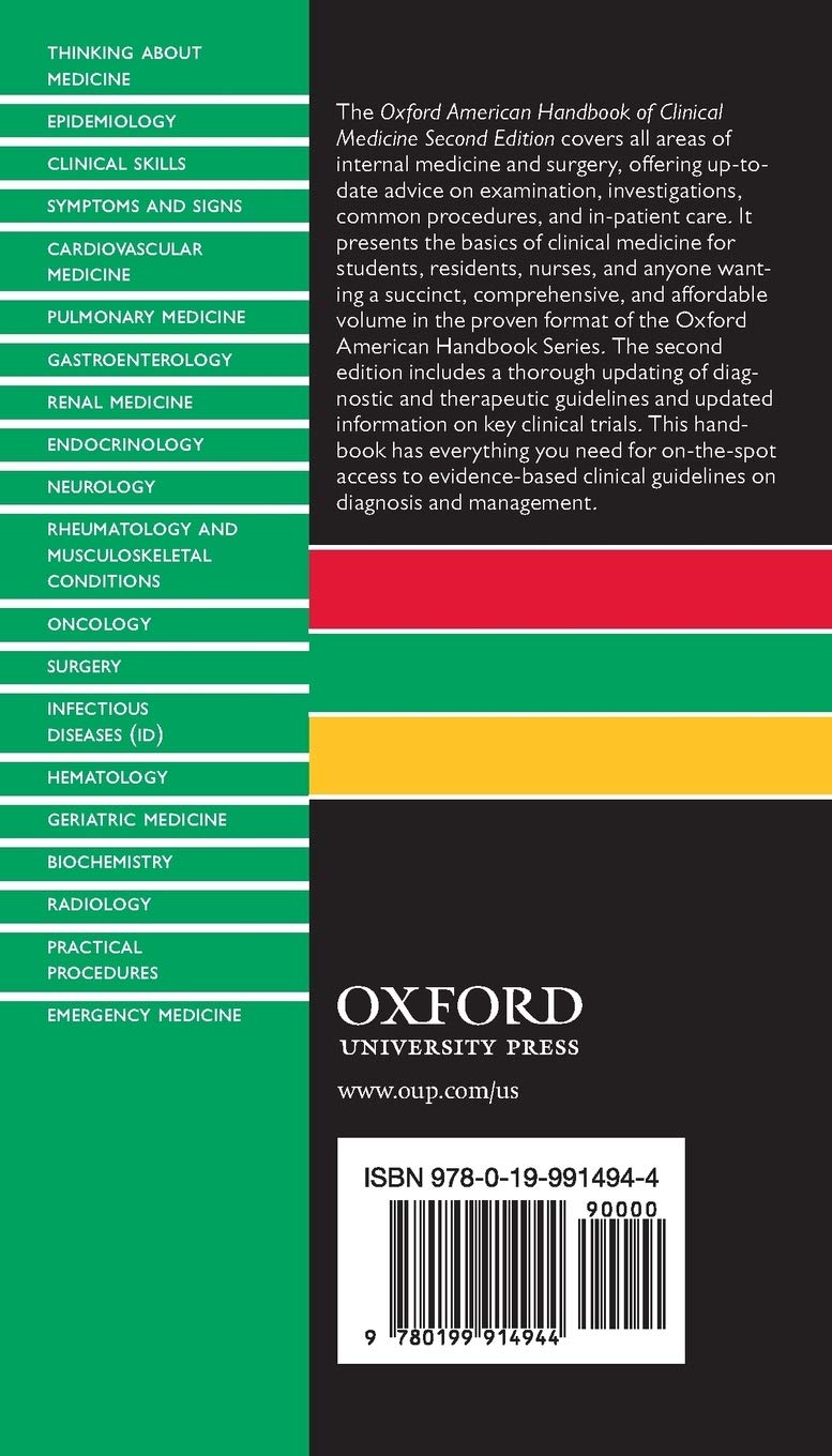 Oxford American Handbook of Clinical Medicine (Oxford American Handbooks of Medicine) - Image 2