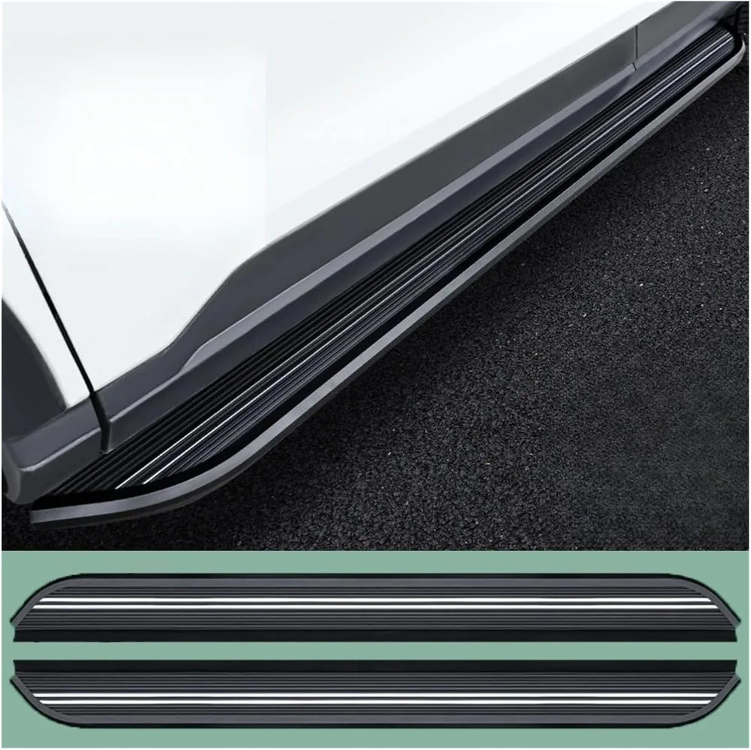 2PCS Fixed Side Step Running Boards Bar Pedal Compatible with Explorer 2016-2019
