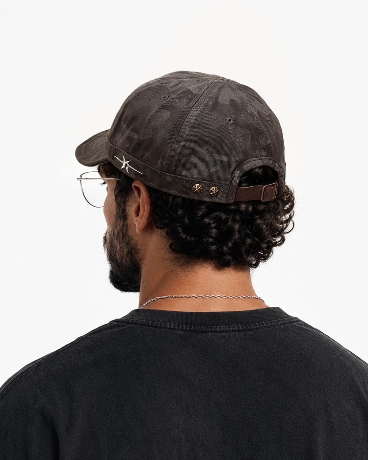 Croogo Camo Short Brim Baseball Cap Cotton Flat Bill Unstructured Hats image 3