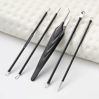 Vista 6 de FVION Kit de extractor de espinillas y acné, kit de herramientas profesional para reventar espinillas, pinzas para el acné y herramientas