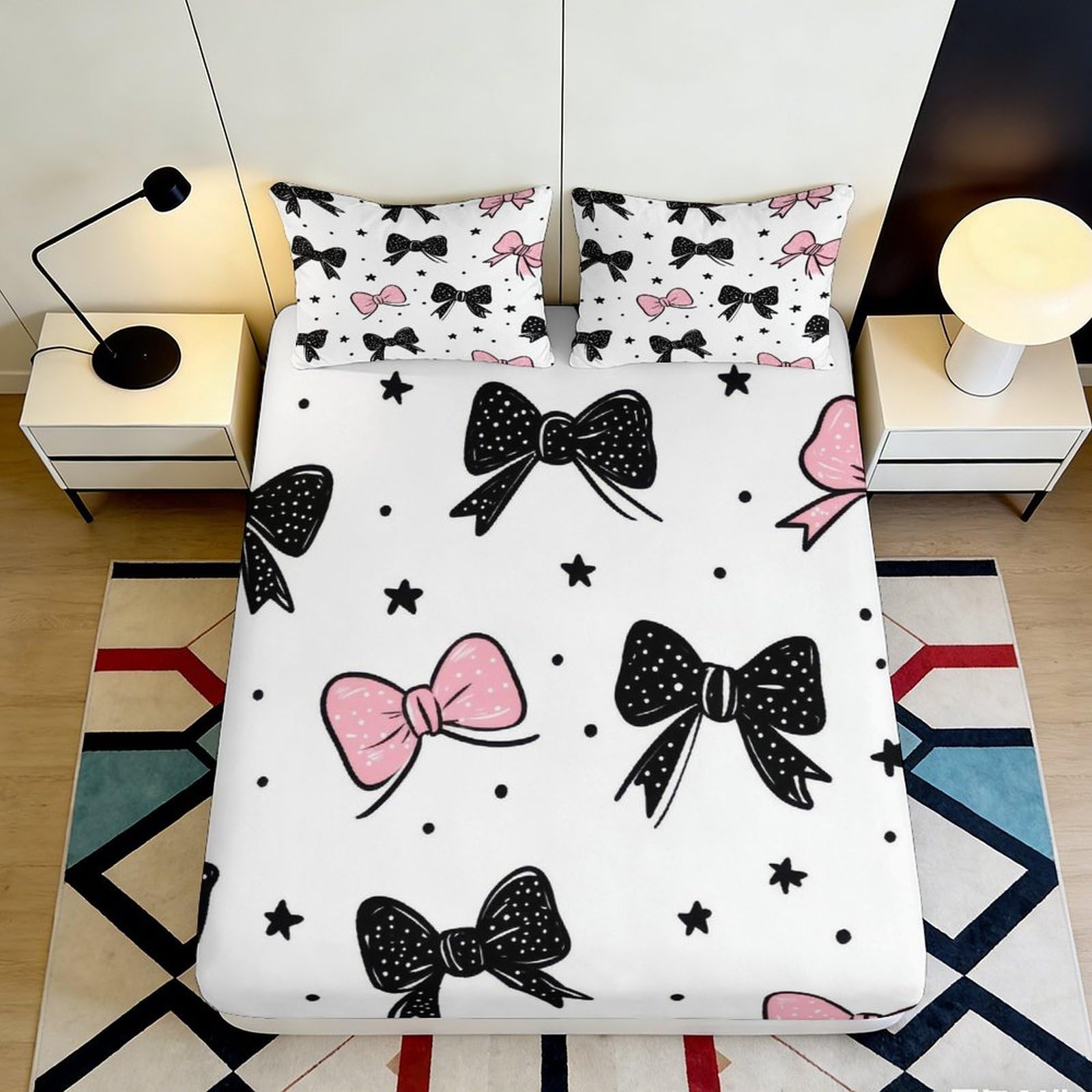 Uxinyoume Style-6 3D Printed Cartoon Monster Fitted Sheet Microfiber Soft Breathable Anime Creature Mattress Cover For Bedroom Dorm Decor 90X200x25cm