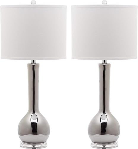 Safavieh Mae lámpara de cerámica para mesa con cuello largo