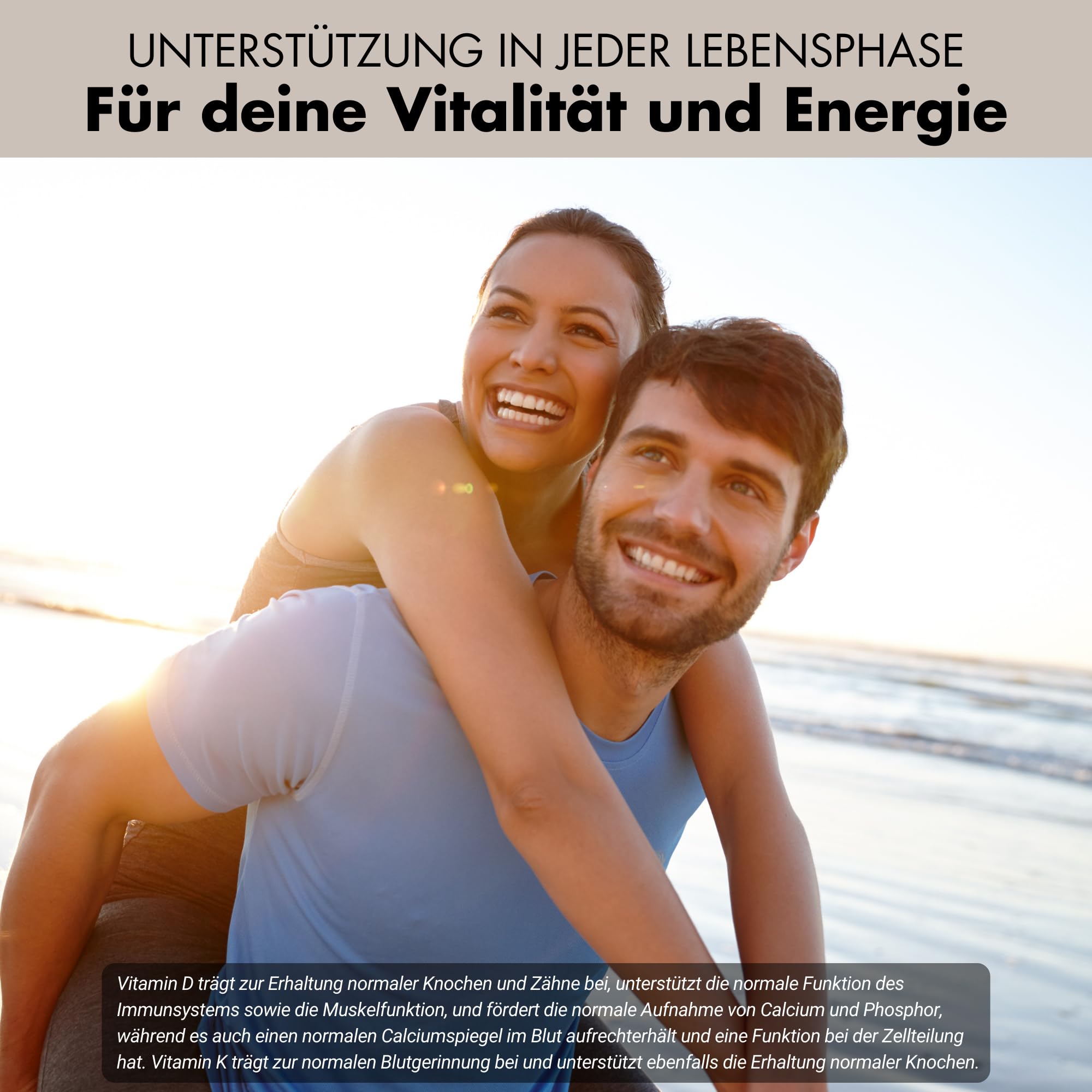 Vitamin D3 K2 20000 IE + Vitamin K2-MK7 99,7+% All-Trans - 720 Tabletten - hochdosiert & ohne Zusätze, laborgeprüfte Qualität - optimale Bioverfügbarkeit
