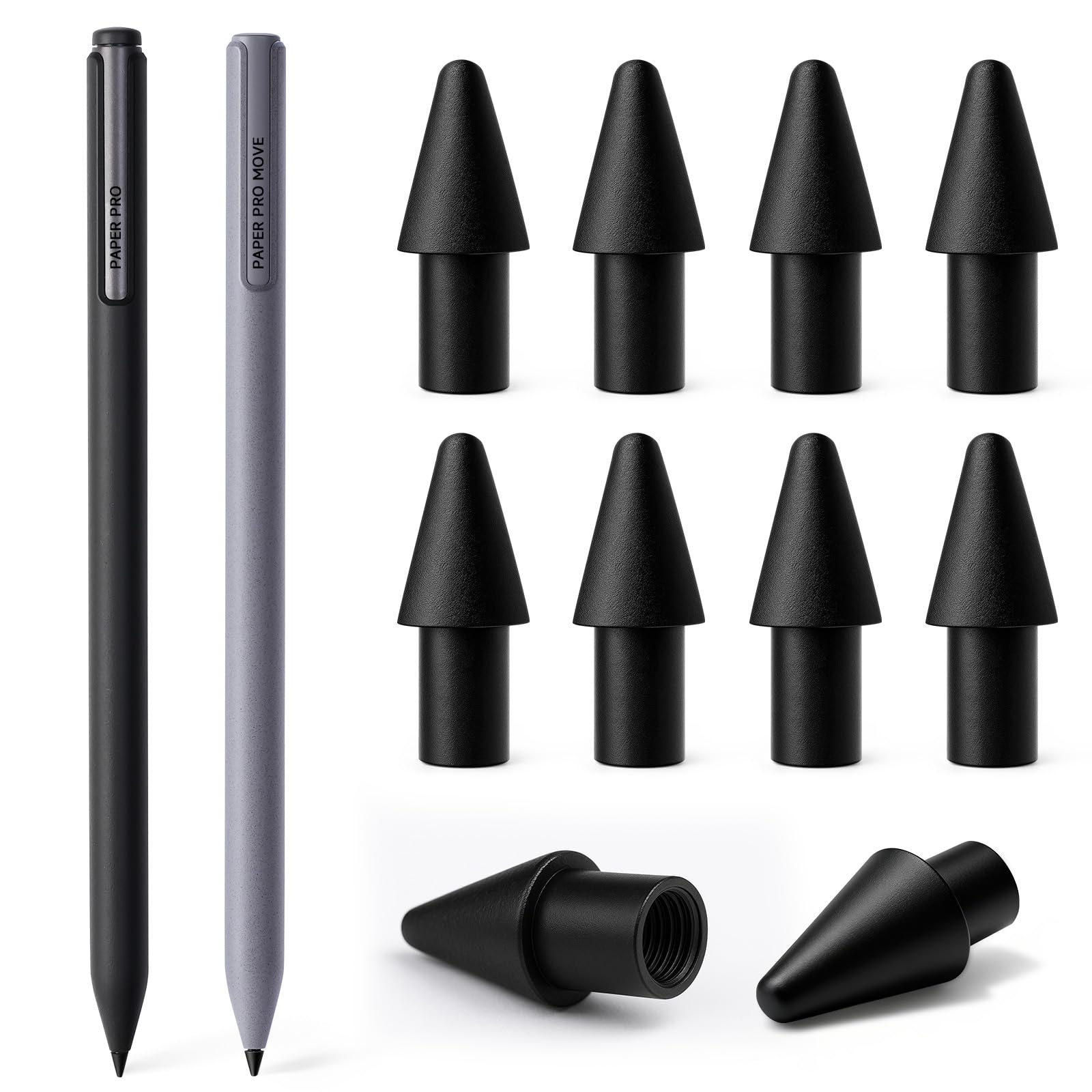 Lot de 10 pointes de stylo de rechange pour Remarkable Paper Pro/Pro Move – Sensation de papier améliorée et glisse lisse