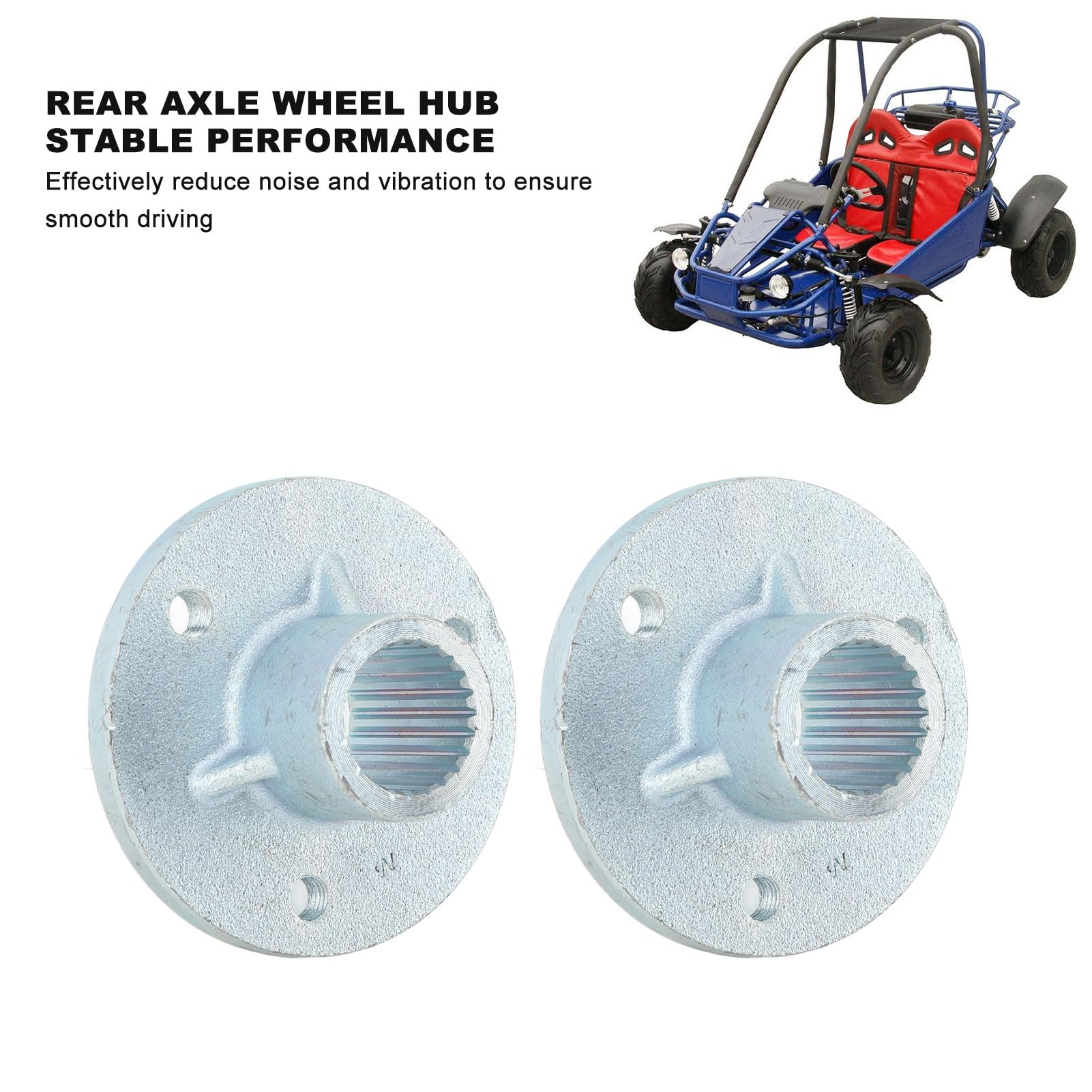 Tyenaza Mozzo Ruota Dentata in Acciaio, Mozzo Ruota ASSE Posteriore 23T 3 Prigionieri con Viti Sinistra Destra Adatto per Pneumatici da 5 Pollici Quad Moto ATV Go Kart