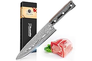 Damascus Steel Chef Knife 8 Inch, Professional Japanese VG10 Damascus Steel Super...