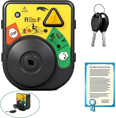 925-06119c Ignition Module Switch with Key Replaces 725-04227 725-06119 Premium Quality for Cub Cadet XT1-LT42 XT1-LT46 XT2-LX42 Troy Bilt TB30R TB42, MTD Craftsman T1000 T110 T1200 Riding Mowers