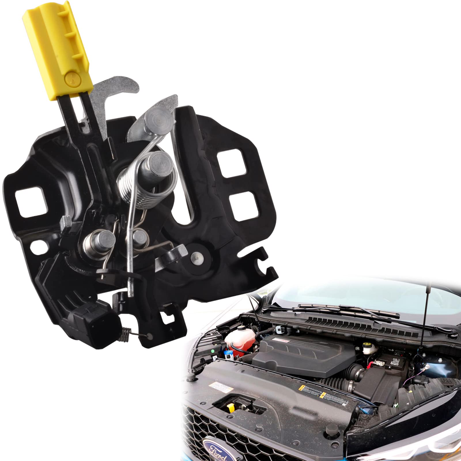 Hood Latch Lock Compatible for 2015-2019 Ford Edge 2.0L 2.7L 3.5L Replace Front Door Lock Latch FT4Z16700A