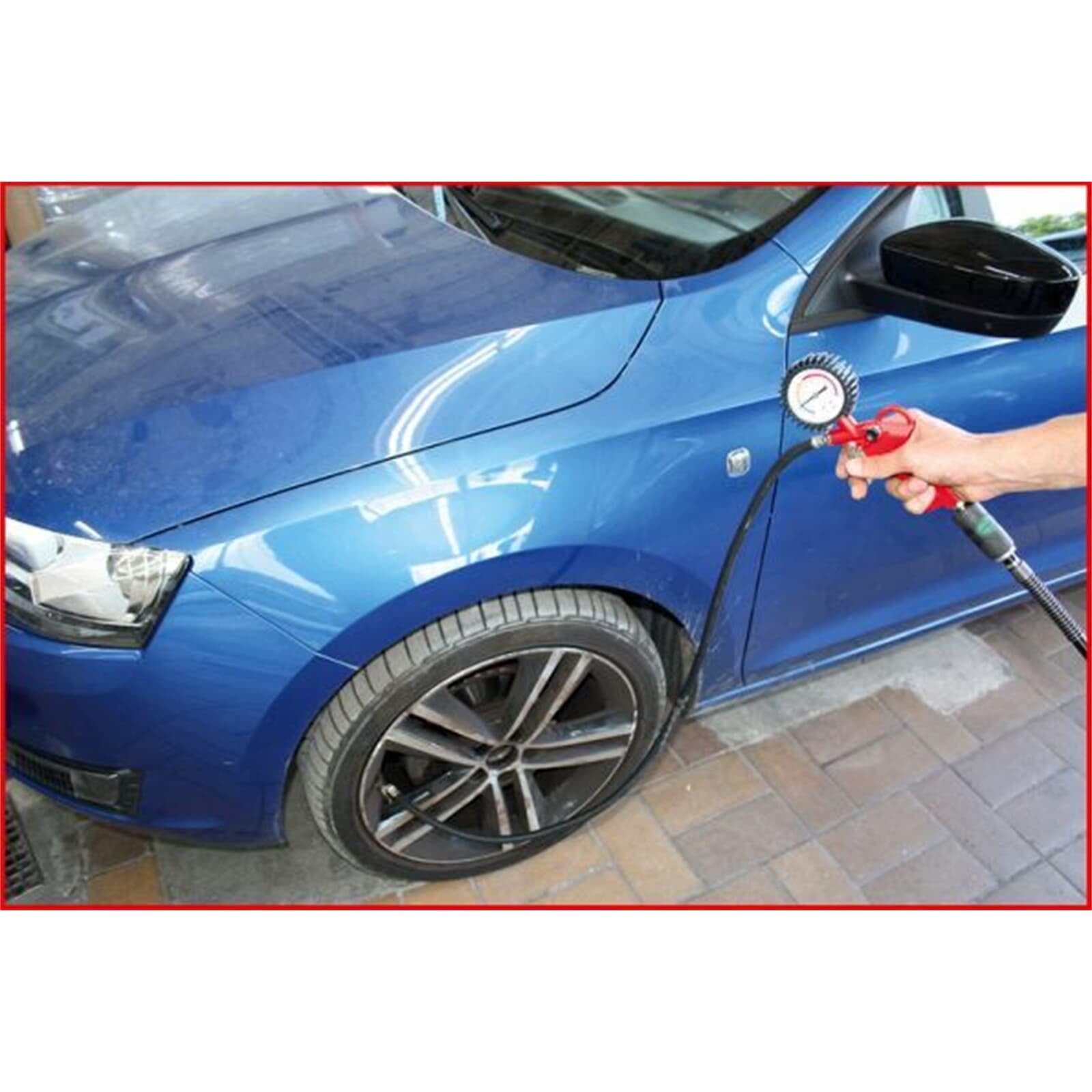 KS Tools 515.1920 Misuratore di pressione gomme 0-12bar