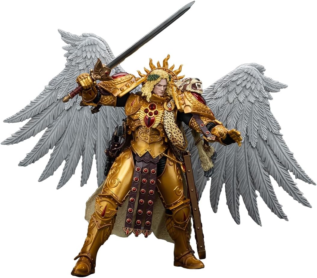 JOYTOY Warhammer 40k 1/18 Action Figure Blood Angels Sanguinius Primarch of The IXth Legion 7.4-inch Collectible Gifts,Toys for Kids 15+ and Adults