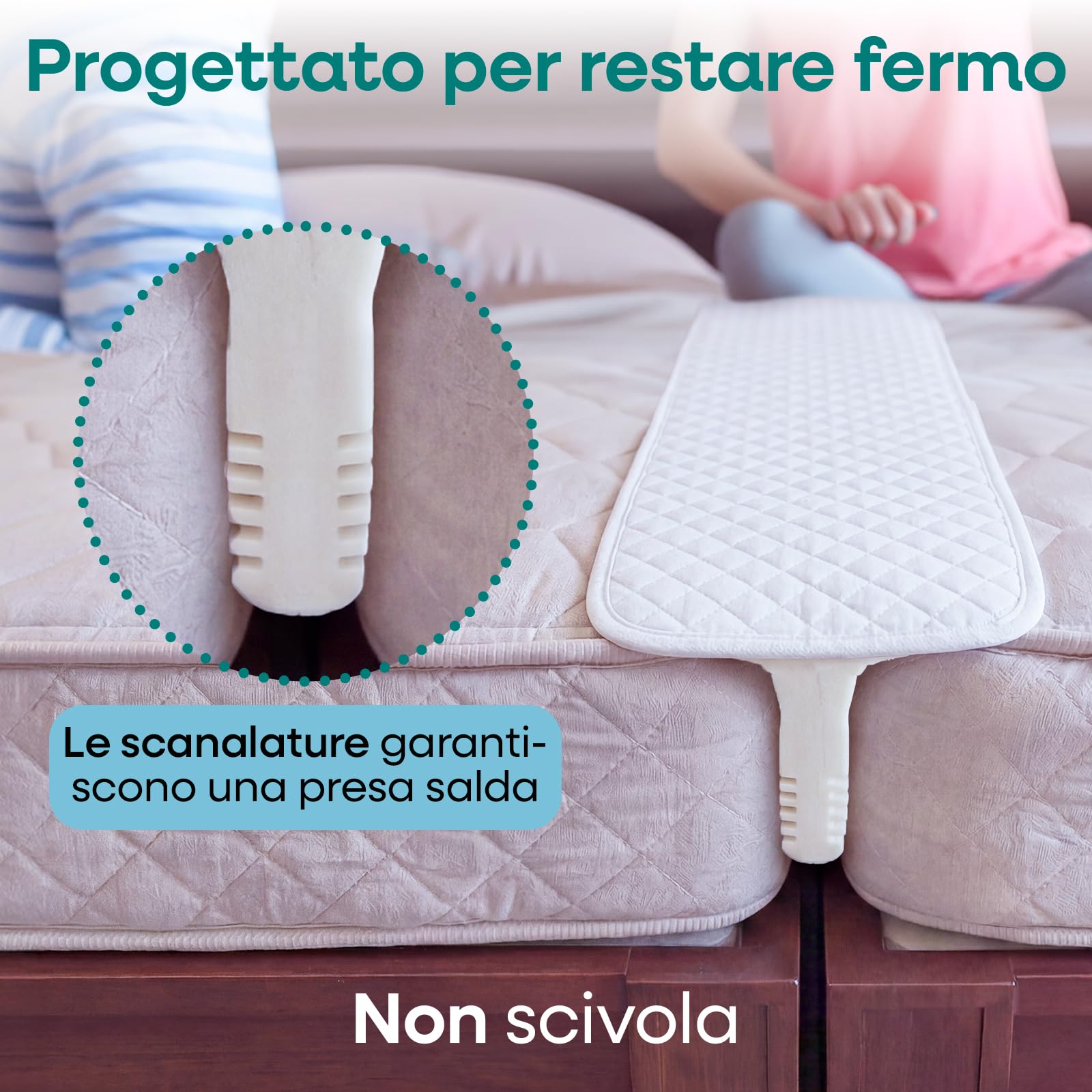 ZENO Unisci Materassi per Split King e Riempitivo per Fessure - Convertitore da Letto Singolo a Matrimoniale - Schiuma ad Alta Densità Premium - Sonno Senza Interruzioni per la Famiglia