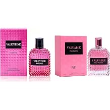 A CENTER 2PCS Perfume Set for Women - Floral Fragrance Gift Set with Vanilla,Sweet Fruity, Eau De Parfume| 3.4 Fl Oz Each Women's Cologne(ValentineIntense&amp;VALUABLEW)