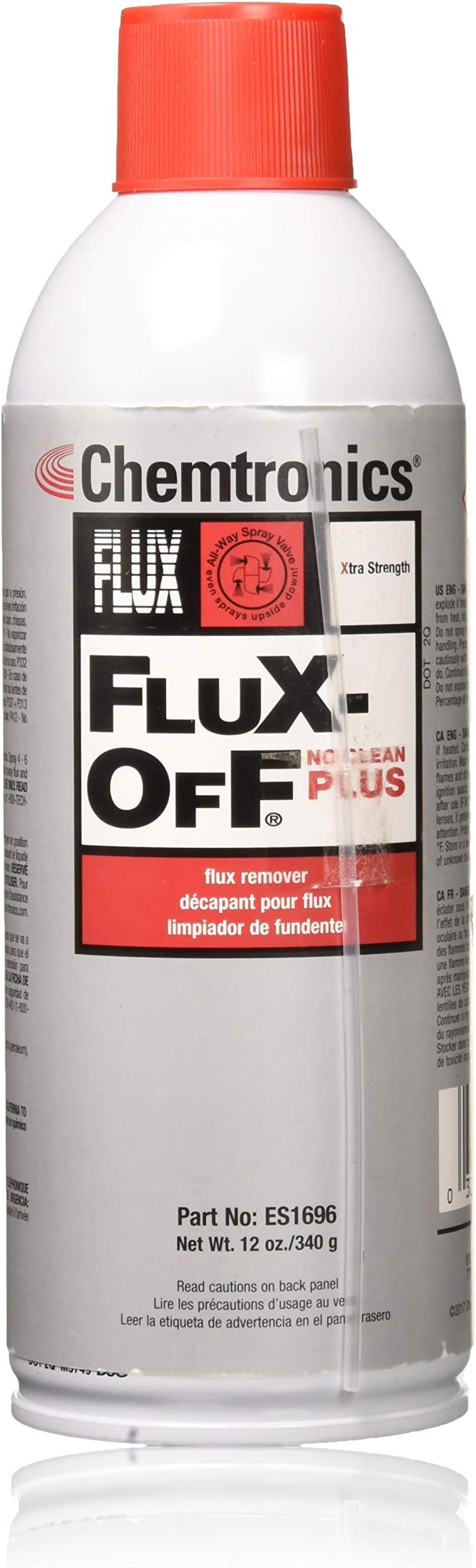 Chemtronics ES1696 L3 FLUX REMOVER 12 OZ. CAN FLUX OFF NO CLEAN PLUS