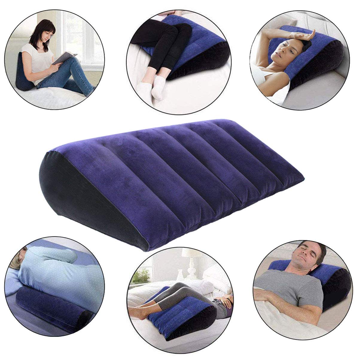 rutell Ultimate Comfort Inflatable Camping Pillow - Experience Blissful Rest Anywhere with This Lightweight and Stylish Blue Travel Pillow!