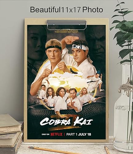 Miniatura 3 de Cobra Kai - Póster de la serie de televisión #1, póster mate, sin marco, regalo de 11 x 17 pulgadas (11.0 in x 16.9 in)