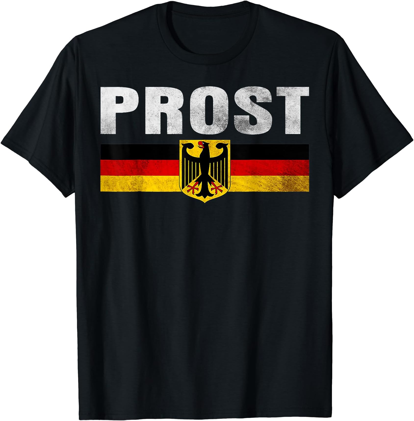 CatOktoberfest PROST German Coat of Arms Flag Banner Vintage T-Shirt