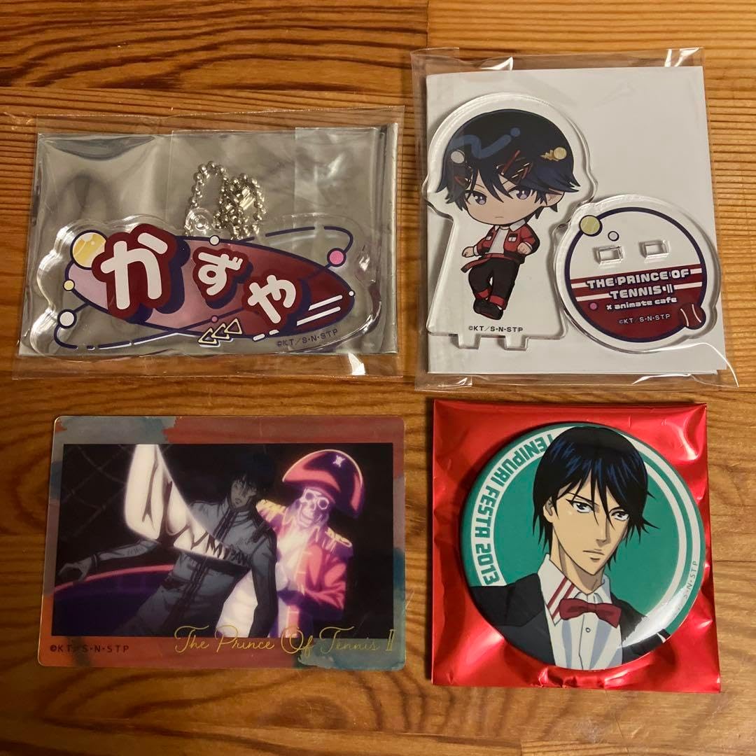 新テニス王子 テニプリ 徳川カズヤ 缶バッジアクスタカード 4点セット