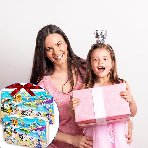 Miniatura 6 de NEILDEN Puzzle for Kids Ages 4-8 60 Piece Jigsaw Puzzles in a Metal Box Wooden Puzzles for Girls and Boys Christmas Puzzles Gifts for Children