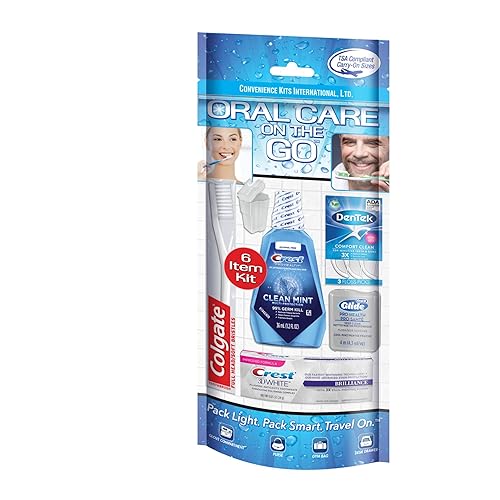 Miniatura 4 de Convenience Kits International Kit de cepillo de dientes de viaje de 6 piezas para hombres y mujeres que incluye cepillo de dientes de cerdas suaves