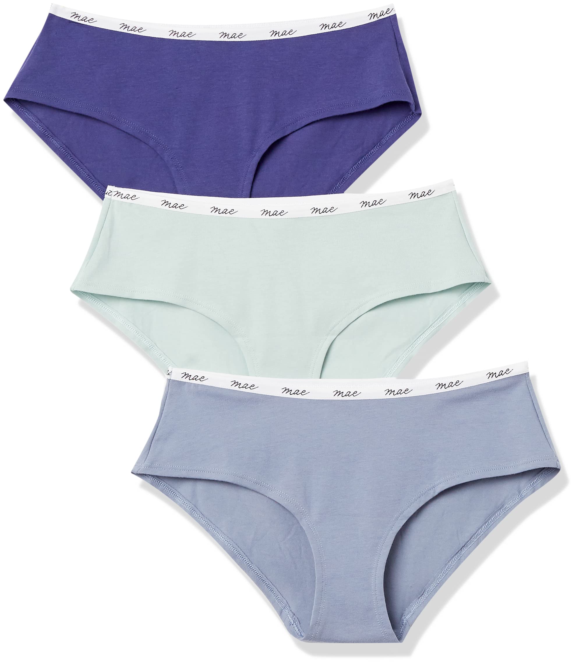 MAE womens Repeat Logo Elastic Hipster Underwear