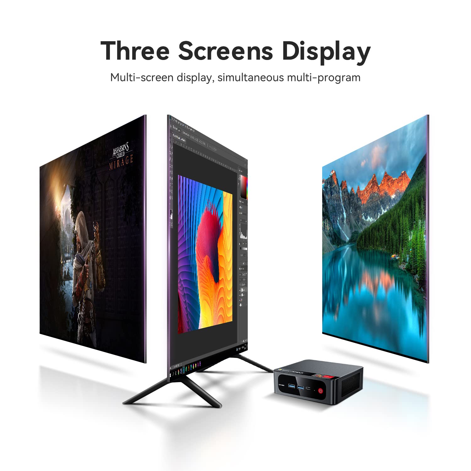 Beelink Ser4 AMD Ryzen 7-4800U mini PC, Windows 11, 16GB RAM