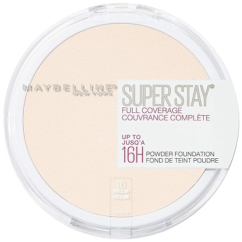 Maybelline - Base de maquillaje en polvo Super Stay de cobertura completa, hasta 16 horas de uso, base suave y cremosa mate, Porcelain, 1 unidad disponible en Yaxa Venezuela