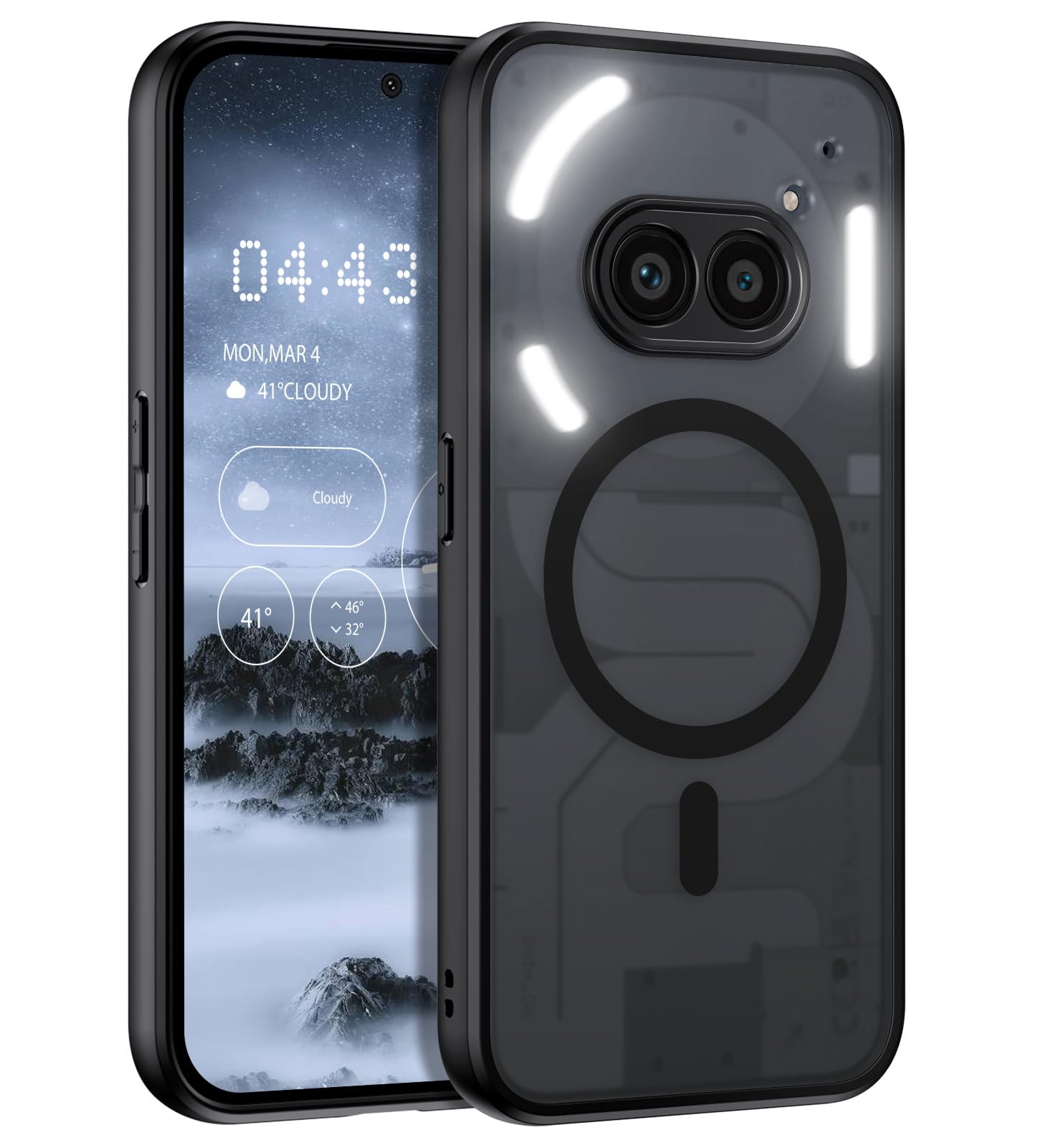 Nothing Phone (2a) 12GB/256GB 黒 (ケース2個付） ZENIX DESIGN TECH nothing phone 2a ケース フィルム付き 2枚