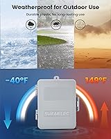 Vista 6 de SURAIELEC Temporizador WiFi para Piscina, 40 AMP 120V 2HP, Temporizador Inteligente para Interior y Exterior de Alta Resistencia para Bomba