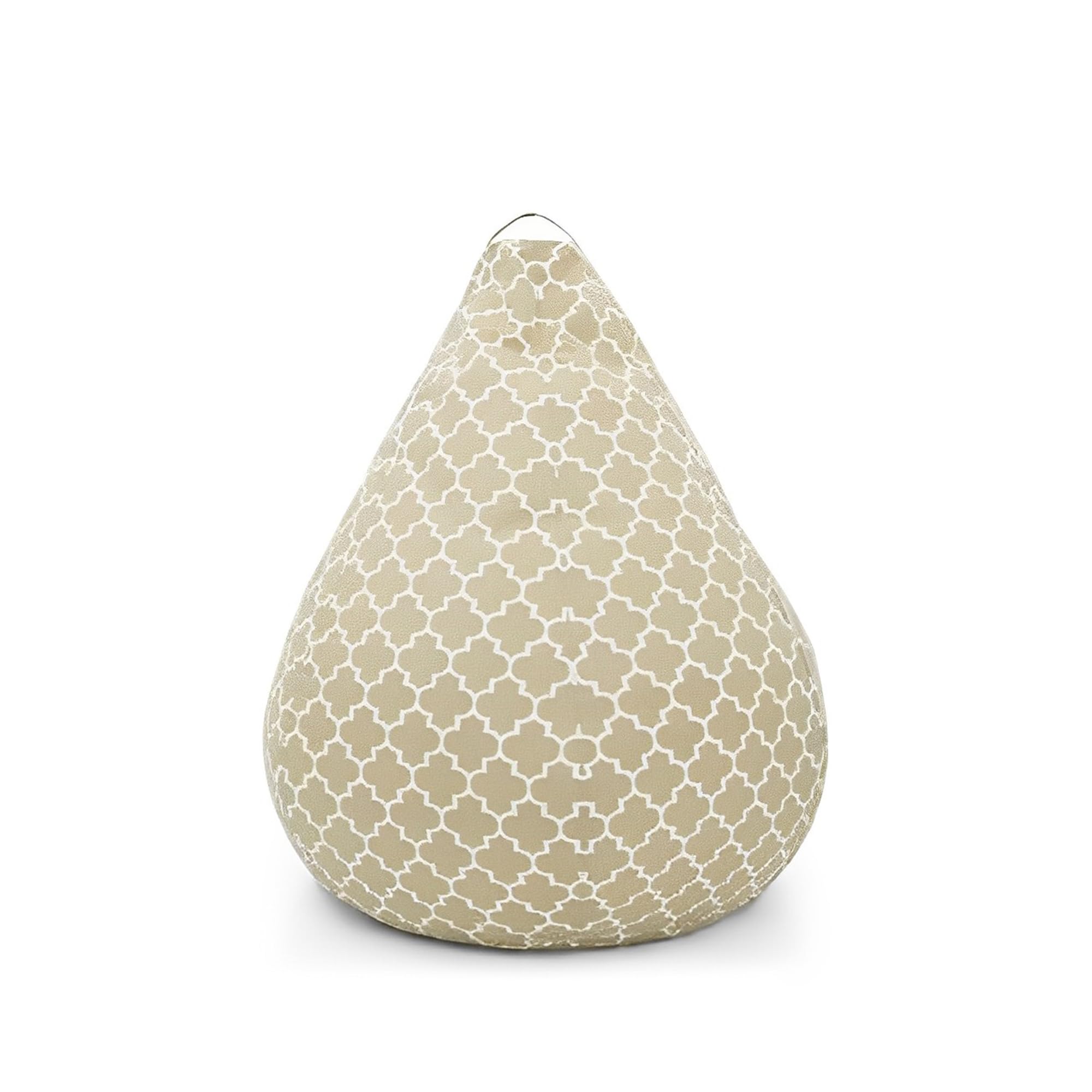 Style Homez Premio, Classic 100% Cotton Canvas Printed Bean Bag Cover Moroccan Lattice Beige Color (Classic SAC)-image-9
