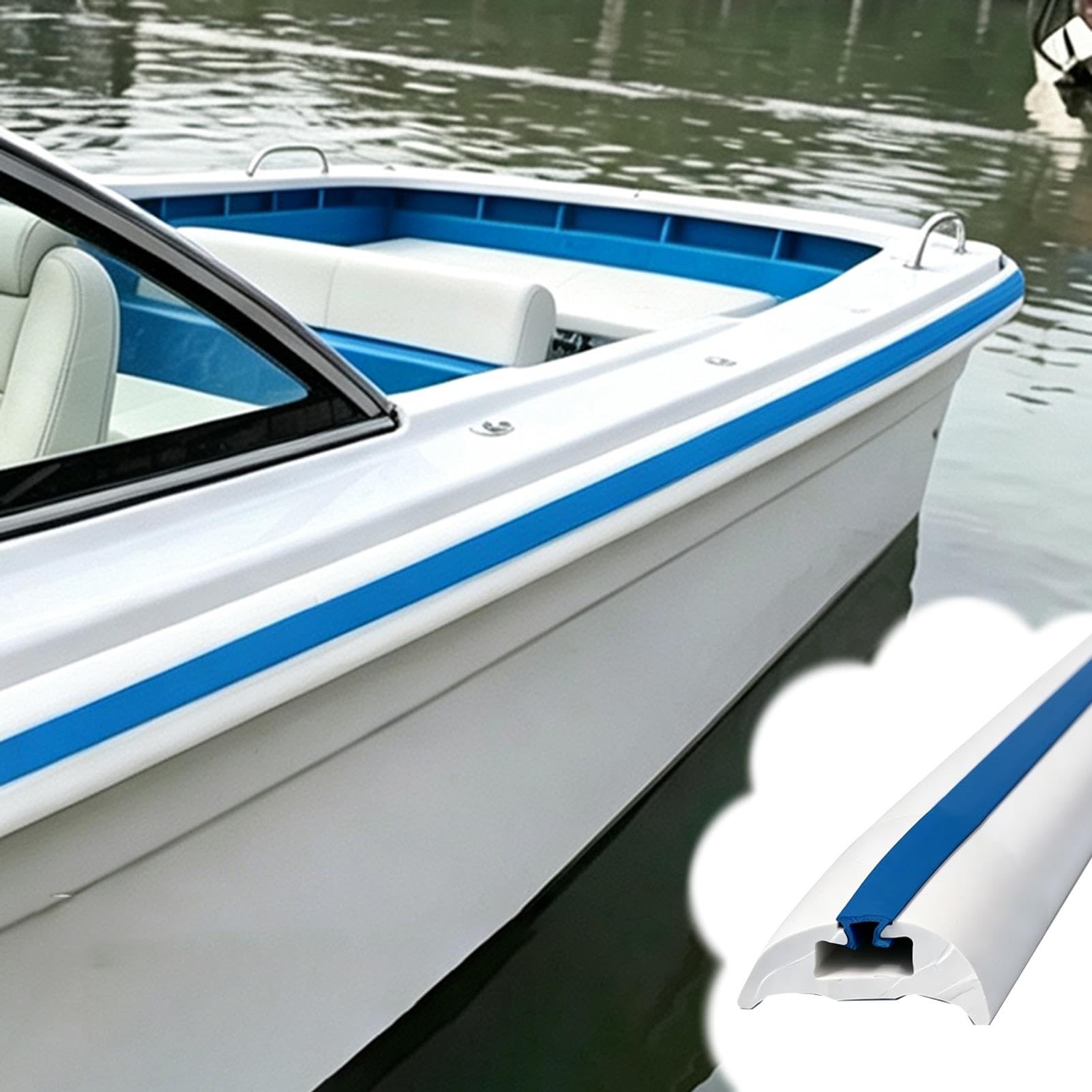Parabordi per Barca Modanatura Bordo d'imbarcazione Inserto Rimovibile