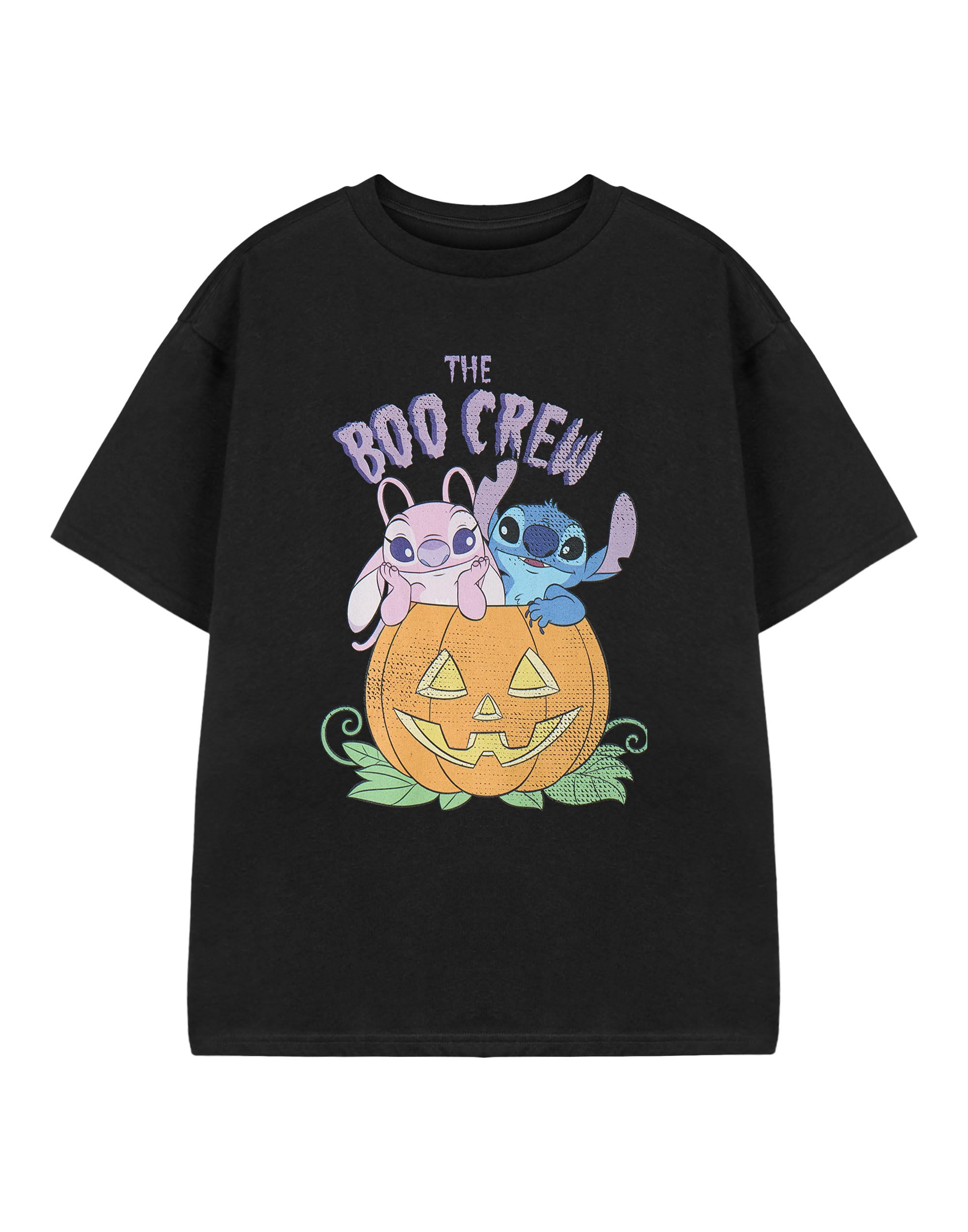 Disney Girls Lilo & Stitch Graphic T-Shirt Black Size 3-4 Years